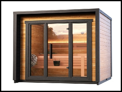 Moderne Gartensauna